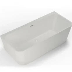 Spalina Baignoire semi-îlot murale Mint 180, blanc, 180x81 cm, by* Baignoire Îlot