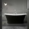 Rogier & Mothes Baignoire sur socle en fonte emaillee COVENTRY Noire 173 cm Peinture noire (baignoire et socle)* Baignoire Îlot