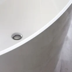 Kiamami Valentina Baignoire Veronica Ovale Centre Blanc* Baignoire Îlot