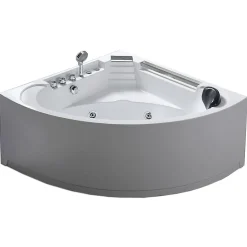 Eliteshopping Bain à remous blanc pour 1 personne 135 X 135 cm 6 jets Sage