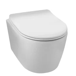 Balneo Cuvette WC suspendue LUXA blanche Tornado avec abattant à fermeture ralentie* Wc Suspendu