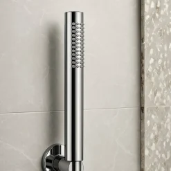 Balneo Douchette argent en acier inoxydable au design moderne CASCADE* Pommeau De Douche, Flexible Et Barre De Douche
