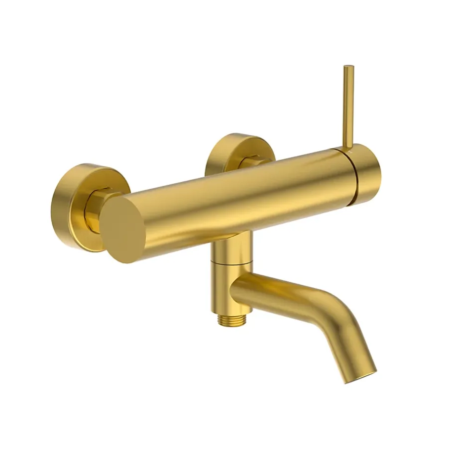 Balneo Robinet de baignoire or Acier inoxydable - Mitigeur mural pour baignoire CASCADE