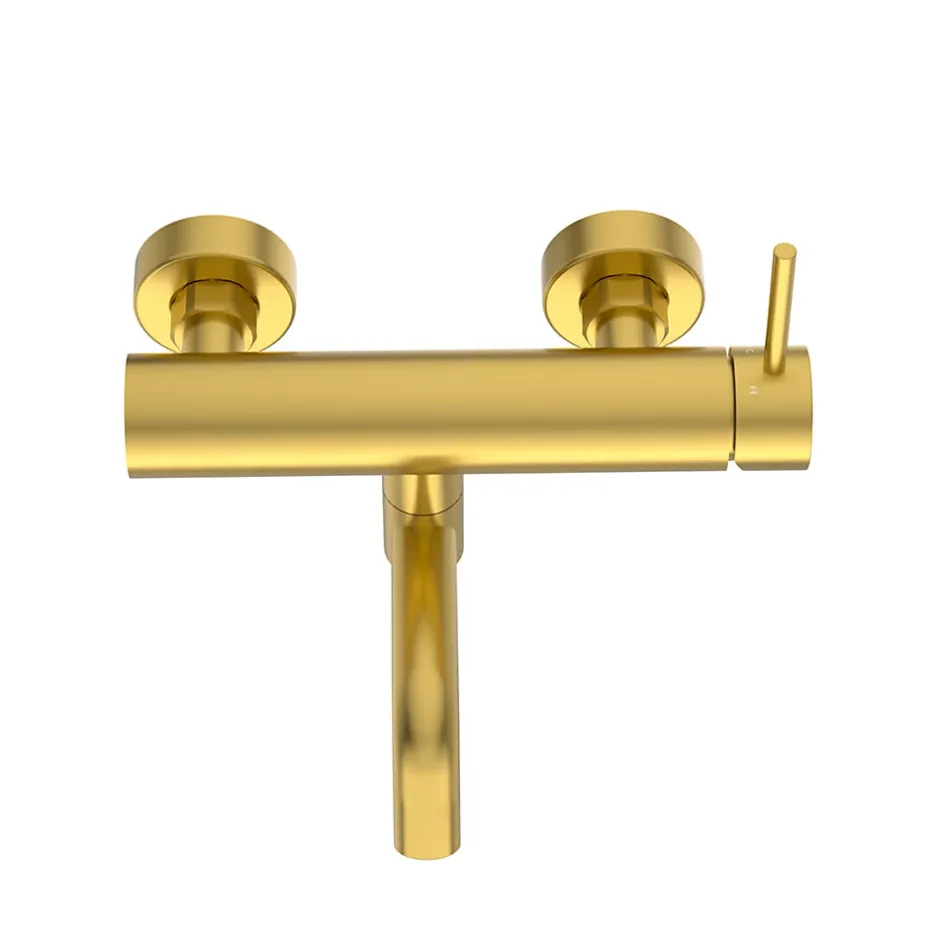 Balneo Robinet de baignoire or Acier inoxydable - Mitigeur mural pour baignoire CASCADE