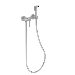 Balneo Robinet de bidet argent brossé Acier inoxydable - Mitigeur de bidet CASCADE