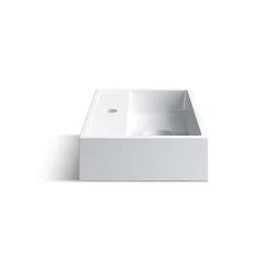 Balneo Vasque à poser 40x24cm, en fonte minérale, Blanc, VIKI