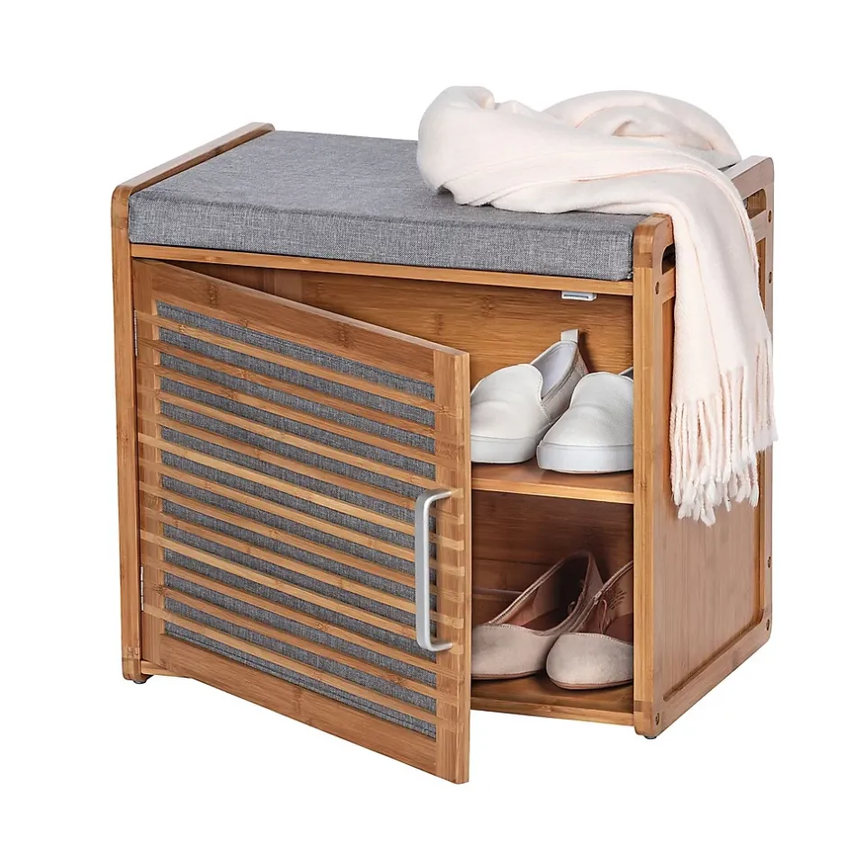 Wenko Banc armoire de salle de bain en bambou Bahari