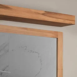 Wanda Collection Bandeau lumineux en teck pour spots 140 cm* Miroir Simple
