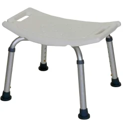 Kibath Banquette carrée avec finition BLANC mat en ABS* Siège De Douche