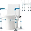 Giantex Barre appui pour toilettes pour personnes âgées avec hauteur largeur sangle réglables pour personnes âgées handicapées* Barre D'Appui