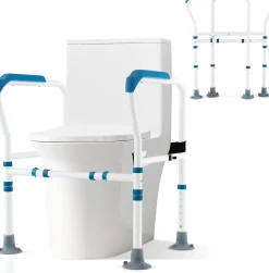 Giantex Barre appui pour toilettes pour personnes âgées avec hauteur largeur sangle réglables pour personnes âgées handicapées* Barre D'Appui
