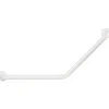 Pellet Barre d'appui coudée à 135 degrés - 400 x 400 mm - Diamètre 30 mm - aluminium époxy blanc - ASC