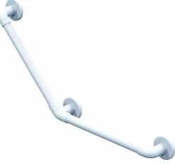 AKW Barre d'appui coudée 135 degrés - 3 points de fixation - 450 x 450 mm - Charge maximale : 190 kg