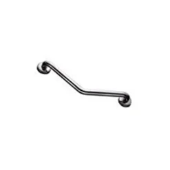 AKW Barre d'appui coudée 135 degrés verticale ou horizontale en inox poli - 2 points de fixation