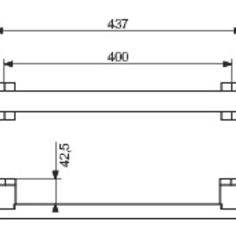 Pellet Barre d'appui droite - 437 mm - Arsis - ASC