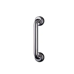 AKW Barre d'appui droite en acier inoxydable - Longueur 600 mm - INOX recouvert d'époxy BLANC* Barre D'Appui