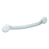 Godonnier Barre d'appui droite en acier blanc 37 cm