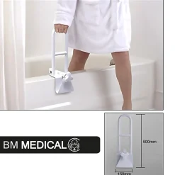 Bm Medical     Barre d'appui pour baignoire - Bm Médical BAB-50 - Barre de soutien pour entrer et sortir du bain* Barre D'Appui