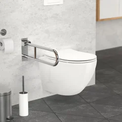 Ml-Design Barre dappui wc rabattable 60 cm en inox jusqua 200 kg pour personnes a mobilite reduite* Barre D'Appui