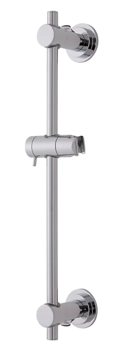 Barre de douche à ventouses avec support douchette, chrome, GoodHome* Pommeau De Douche, Flexible Et Barre De Douche