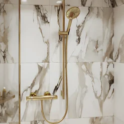 Hansgrohe Barre de douche Unica S Puro 65 cm avec flexible Aspect doré poli