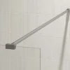 Aurlane Barre de Fixation Chromée Recoupable pour Paroi de Douche - Longueur 100 cm