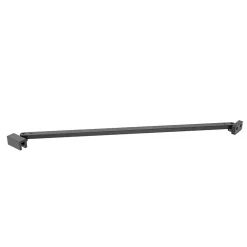 GoodHome Barre de fixation/stabilisation pour paroi de douche L.70 cm, alu noir, Ledava