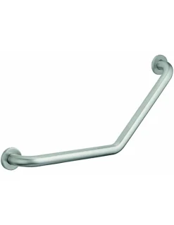 Thirard Barre de maintien coudée, inox 304, longueur 350mm, angle 135 degrés, diamètre 32mm, finition inox brossé -* Barre D'Appui