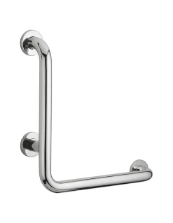 Thirard Barre de maintien coudée, inox 304, longueur 800mm, angle 90 degrés, diamètre 32mm, finition inox poli -* Barre D'Appui
