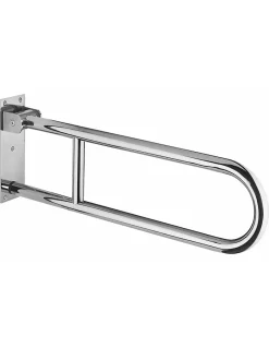 Thirard Barre de maintien rabattable, inox 304, longueur 700mm, diamètre 32mm, finition inox poli -* Barre D'Appui