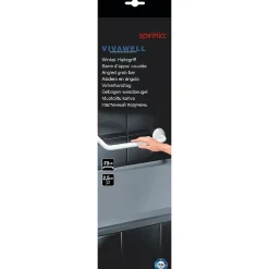 Spirella Barre de redressement ou d'appui coudée ECO Acier Inox 71cm Blanc