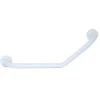 MSV Barre de redressement ou d'appui coudée Acier 54x13,5x10cm Blanc* Barre D'Appui