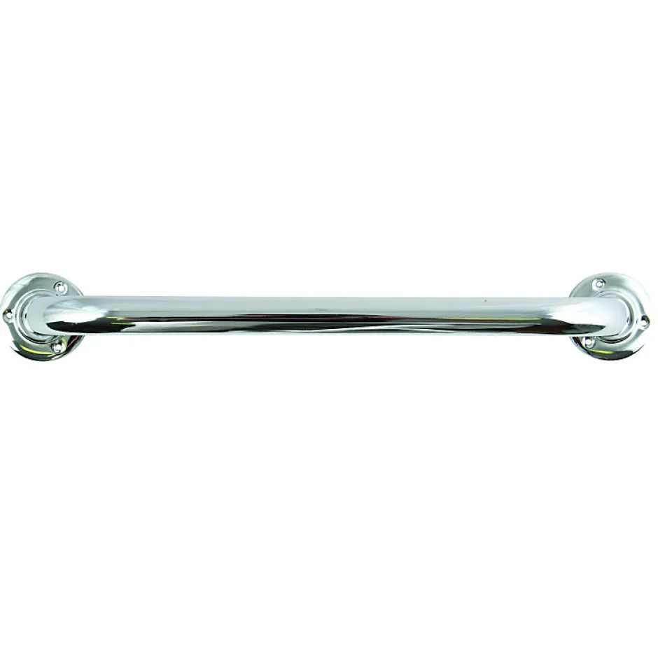 MSV Barre de redressement ou d'appui Acier 40cm Chromé* Barre D'Appui