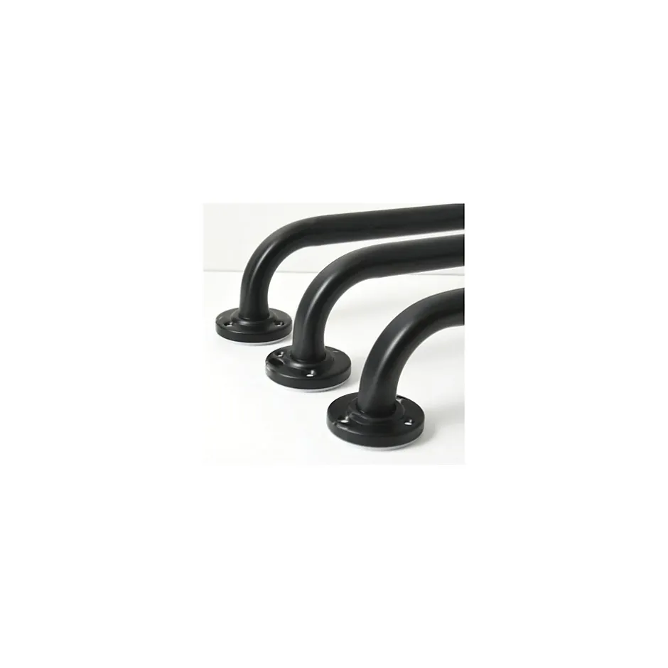 MSV Barre de redressement ou d'appui Acier 60cm Noir mat