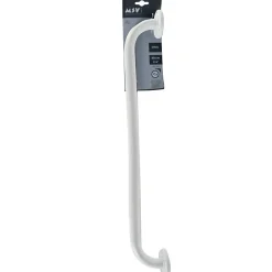 MSV Barre de redressement ou d'appui Acier 60cm Blanc* Barre D'Appui