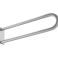 Sanindusa Barre de relèvement et appui WC murale en U PMR normes handicapé NewWCCare inox brossé* Barre D'Appui