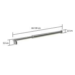 Barre de renfort extensible pour paroi de douche