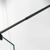 Bernstein Barre de stabilisation noire - barre de fixation ronde en noir - pour paroi de douche* Pommeau De Douche, Flexible Et Barre De Douche