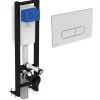 Ideal Standard Bati-support autoportant gain de place éco certifié NF + plaque carrée