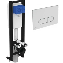 Ideal Standard Bati-support autoportant gain de place éco certifié NF + plaque carrée