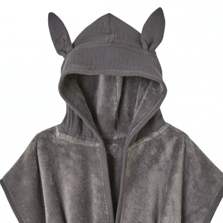 Bb&Co Peignoir bébé et enfant à capuche en bambou