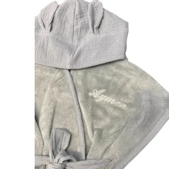 Bb&Co Peignoir bébé et enfant à capuche en bambou