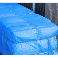 ECD Germany Bâche de couverture étanche protection en PE avec oeillets 3x5 m 180 g/m² bleu* Etendoir À Linge