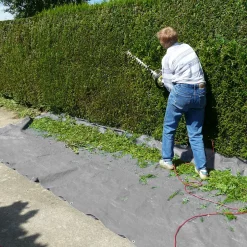 ECD Germany Bâche de couverture étanche protection en PE avec oeillets 3 x 4 m 180 g/m² gris