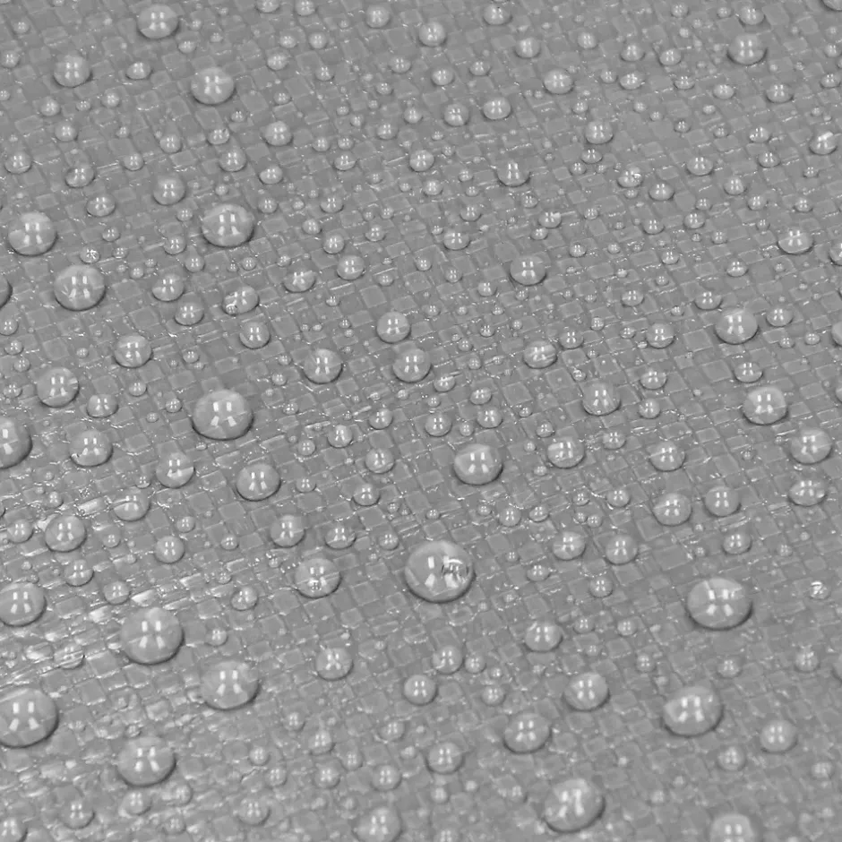ECD Germany Bâche de couverture étanche protection en PE avec oeillets 6x10 m 260 g/m² gris* Etendoir À Linge
