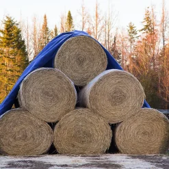 ECD Germany Bâche de couverture étanche protection en PE avec oeillets 6x10 m 180 g/m² bleu* Etendoir À Linge