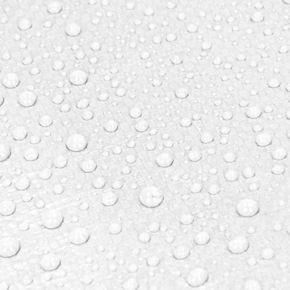 ECD Germany Bâche de couverture étanche protection en PE avec oeillets 1,5x6m 180 g/m² blanc