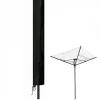 Linxor Bâche, housse de protection imperméable pour séchoir parapluie - 180 x 30 x 30 cm - Noir -