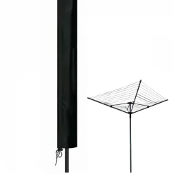 Linxor Bâche, housse de protection imperméable pour séchoir parapluie - 180 x 30 x 30 cm - Noir -