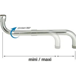 Neoperl Bec télescopique pour cuisine professionnelle - - 280 à 480 mm* Accessoire De Robinet